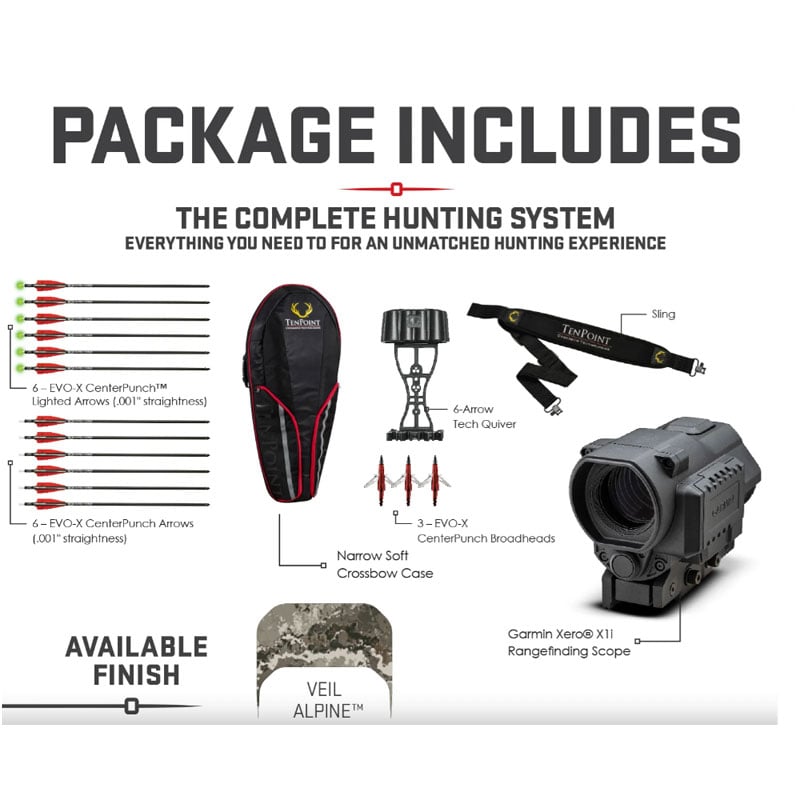 TenPoint Vapor RS470 XERO Crossbow Elite Package
