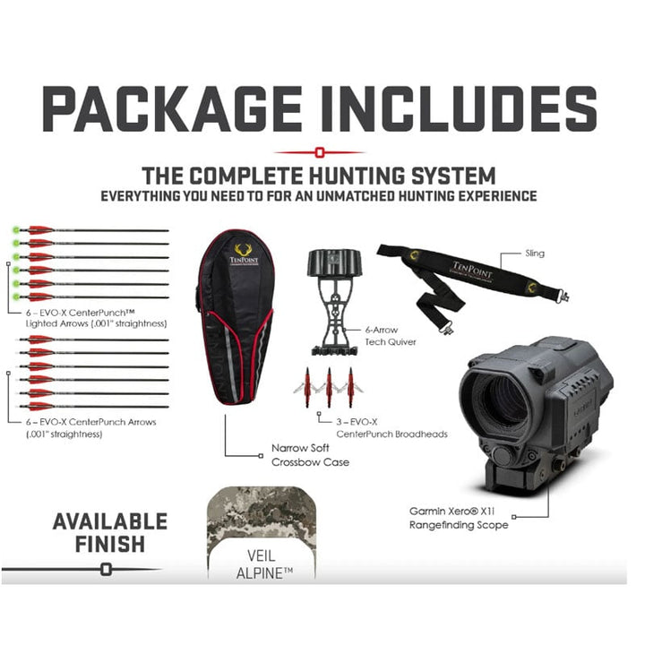 TenPoint Vapor RS470 XERO Crossbow Elite Package
