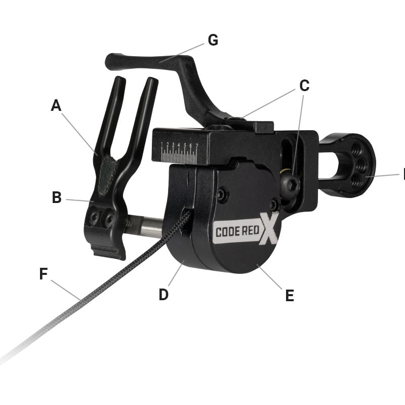 Ripcord Code Red X Arrow Rest - Extreme Outfitters