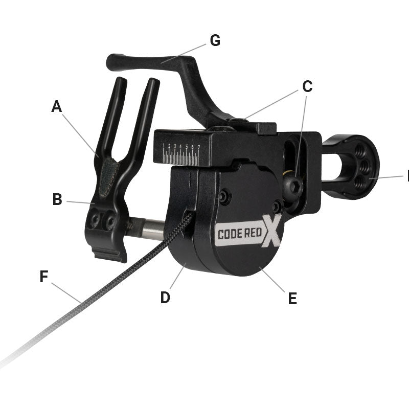 Ripcord Code Red X Arrow Rest - Extreme Outfitters