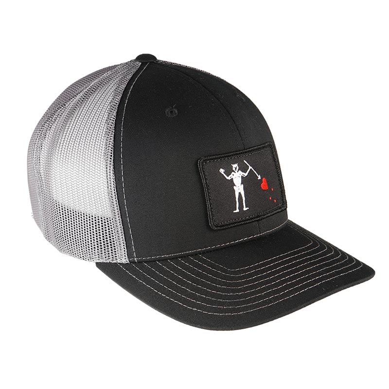 BRCC Blackbeard Patch Trucker Hat - Black/Charcoal - Extreme Outfitters