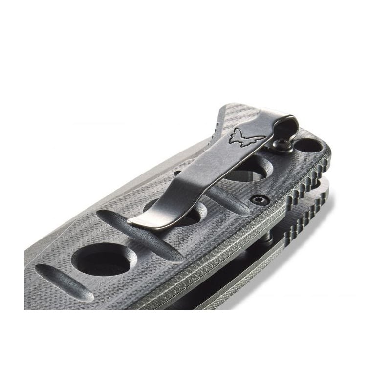 Benchmade 275SGY-1 Sibert Adamas Axis Stud - Tungsten Grey/ Black