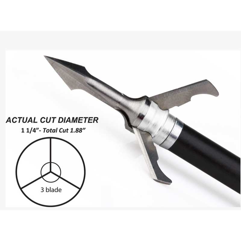 Grim Reaper Fatal Steel Mechanical Broadhead - Extreme Outfitters
