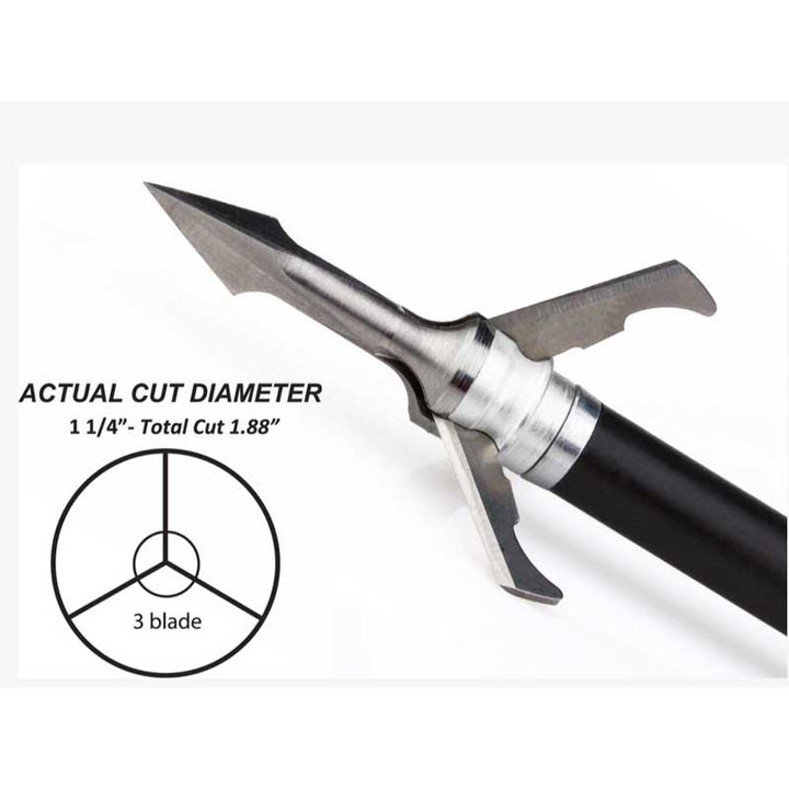 Grim Reaper Fatal Steel Mechanical Broadhead - Extreme Outfitters