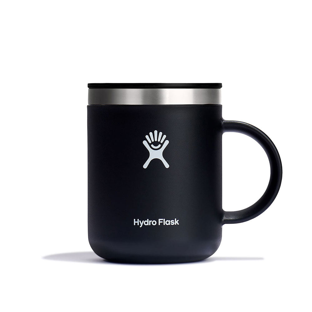 Hydro Flask 12oz Travel Mug Black Front
