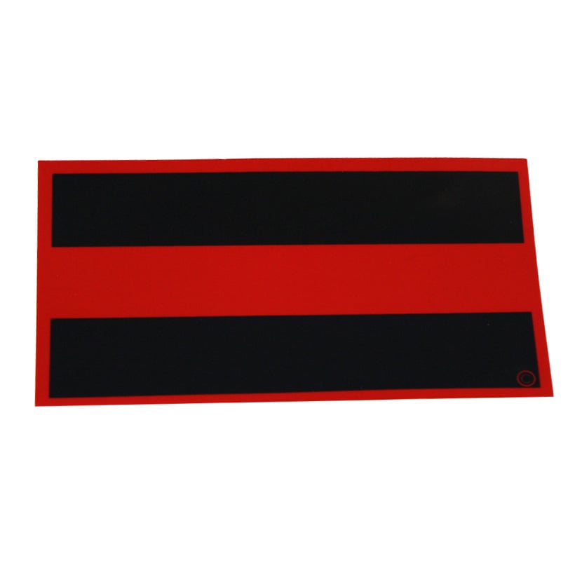 Red Line Reflective Decal 2.75x5 Frontline Design