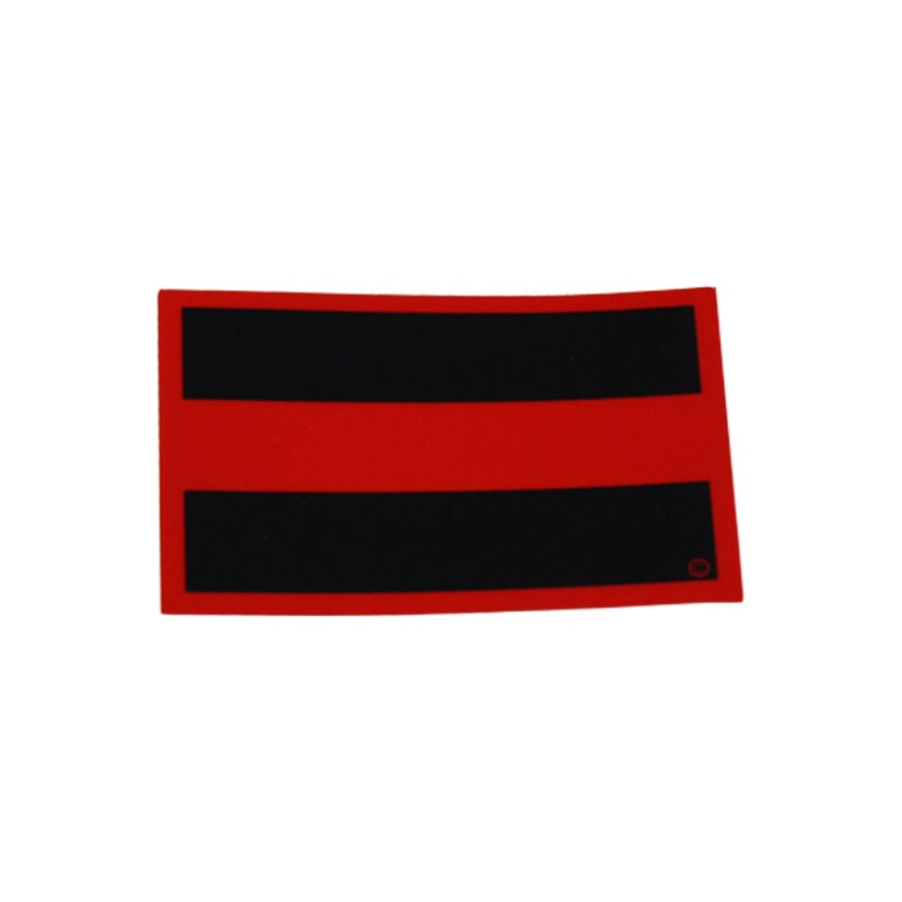 Red Line Reflective Decal 2x3 Frontline Design
