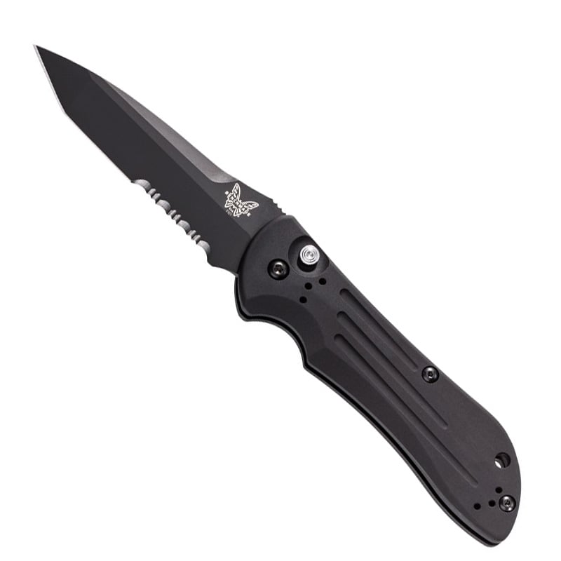 Benchmade 9101SBK Auto Stryker Black Tanto Serrated Edge - Extreme Outfitters