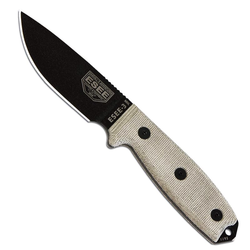 Esee 3 MIL Plain Edge Fixed Blade Knife
