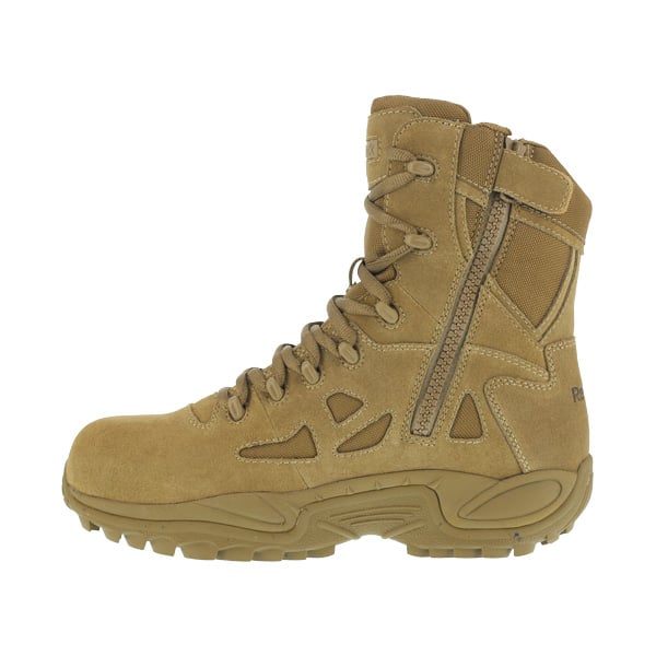 Reebok Rapid Response 8" Stealth Side Zip Coyote Boot - RB8850