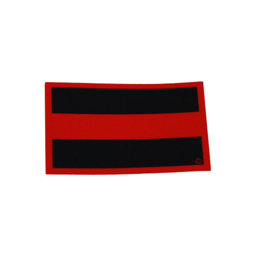 Red Line Reflective Decal 2x3 Frontline Design