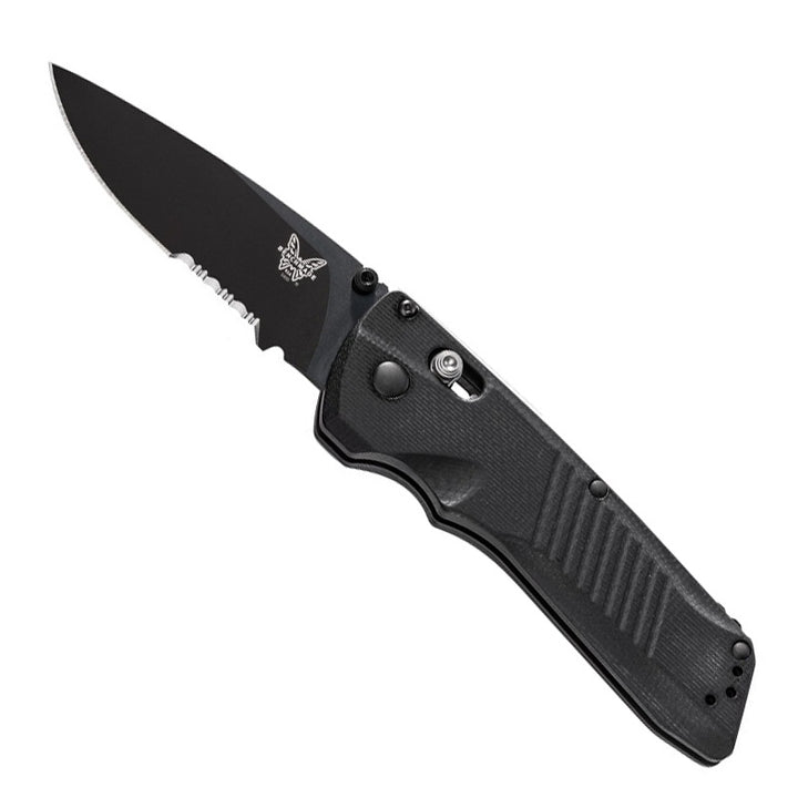 Benchmade 5400SBK Serum AXIS Dual-Action AUTO 3.47" Black Combo Blade, G10 - Extreme Outfitters