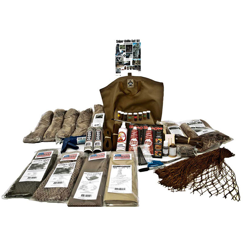 Sniper Ghillie Suit Kit #6 for Desert or Wooded Environments Tactical Concealment