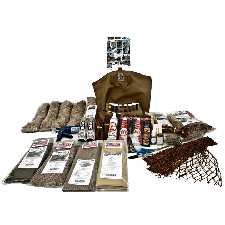 Sniper Ghillie Suit Kit #6 for Desert or Wooded Environments Tactical Concealment