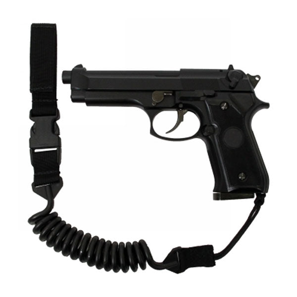 Quick Release Pistol Lanyard - Black Tactical Tailor