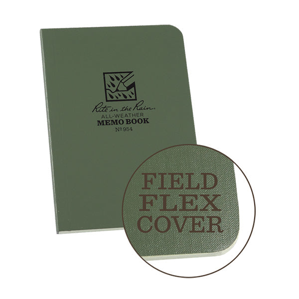 3 1/2" X 5" Soft Cover Pocket Memo Book Olive Drab - Extreme Outfitters