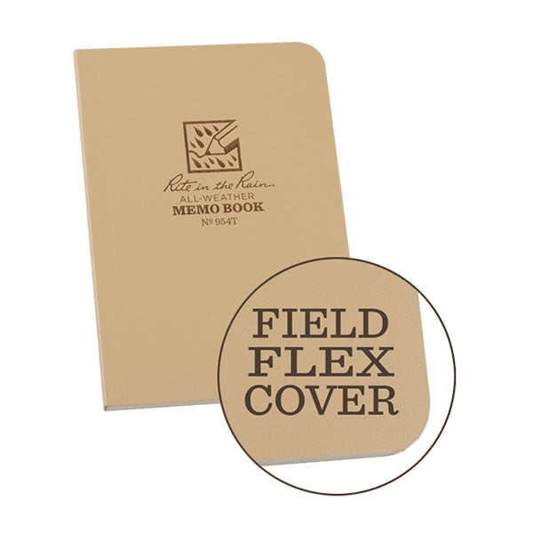 3 1/2" X 5" Soft Cover Pocket Memo Book Tan - Extreme Outfitters