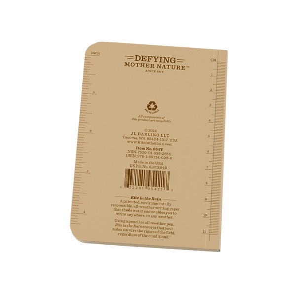 3 1/2" X 5" Soft Cover Pocket Memo Book Tan - Extreme Outfitters