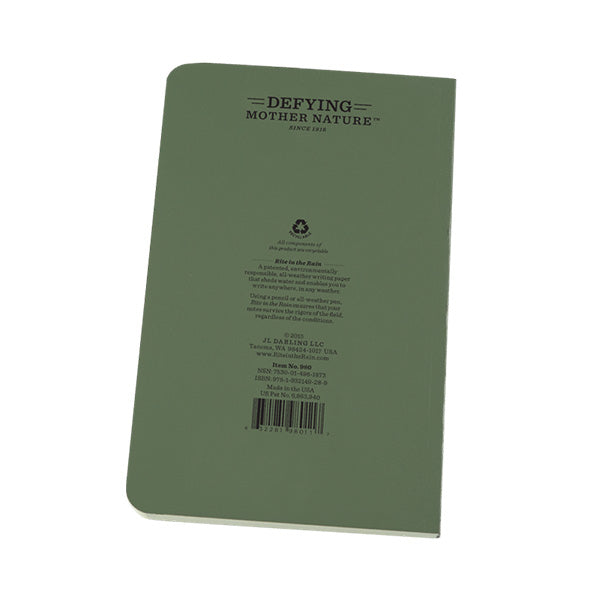 Rite In The Rain 4 5/8" X 7 1/4" Tactical Field Book Olive Drab - Extreme Outfitters