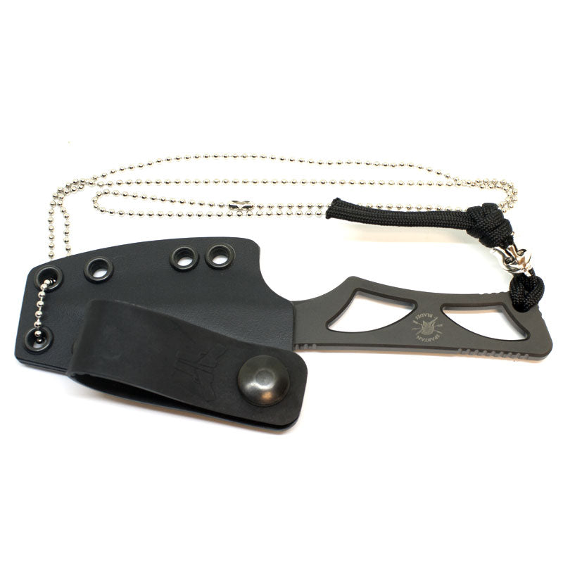 Spartan Blades Enyo - Inside Waist Band / Neck Knife EDC - Black with Black Kydex Sheath - Extreme Outfitters