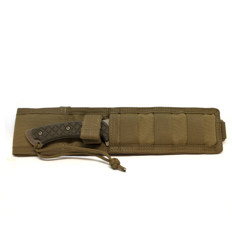 Spartan Blades Horkos - Combat /Utility Knife - FDE Blade - Green Handle - Tan Nylon Sheath - Extreme Outfitters