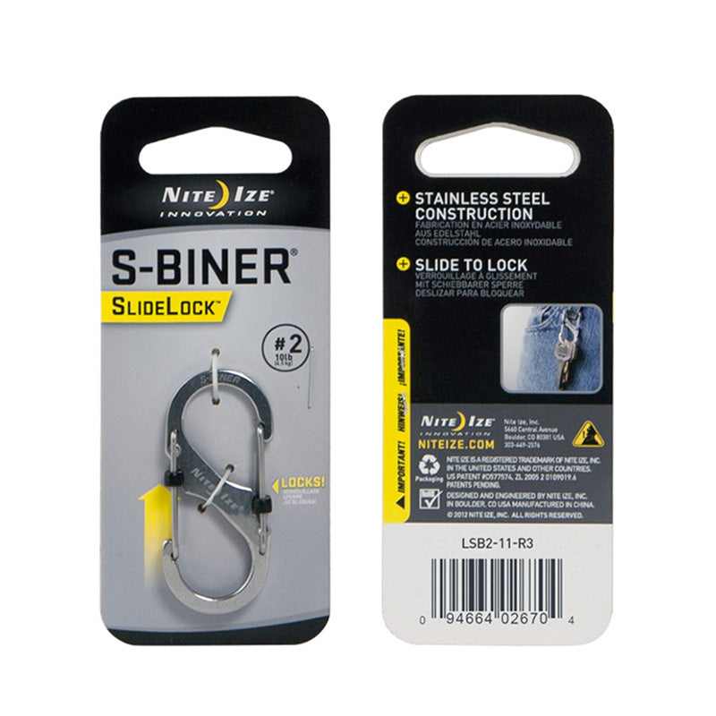 S-Biner SlideLock #2 - Stainless - Extreme Outfitters