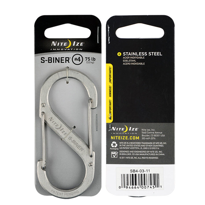 S-Biner Size #4 - Stainless - Extreme Outfitters