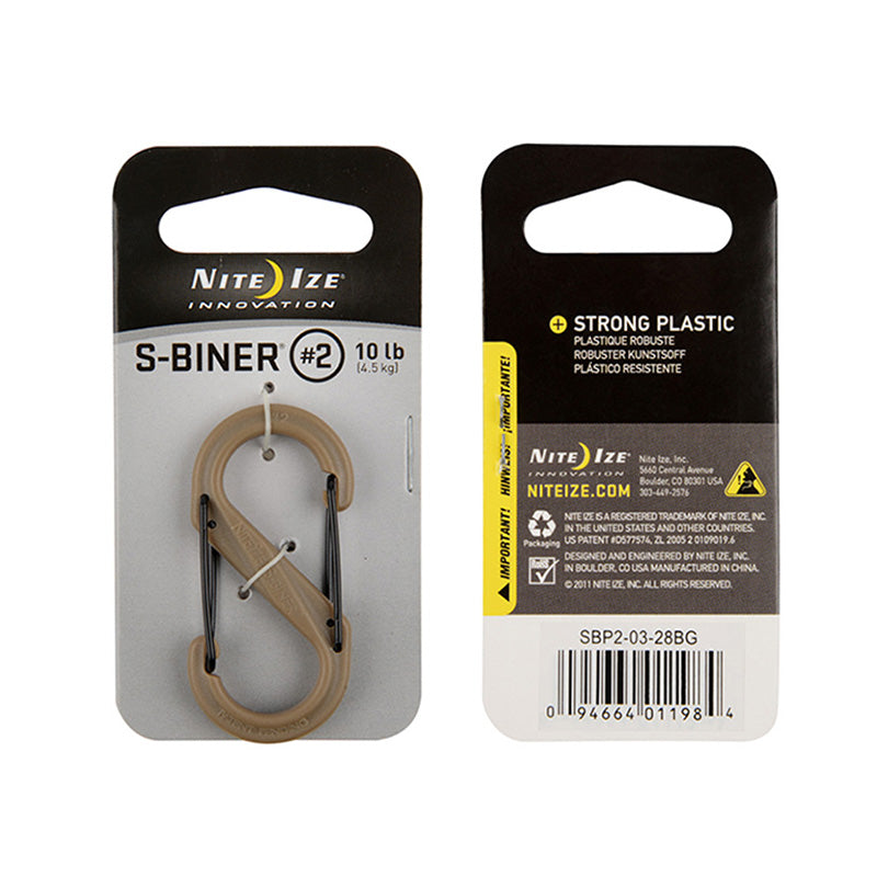 S-Biner #2 Coyote/Black Gates Nite-Ize