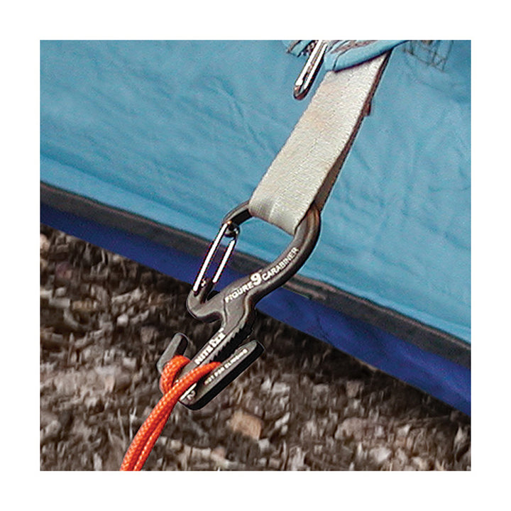 Figure 9 Carabiner Rope Tightener Small - Black - Extreme Outfitters