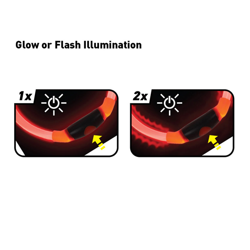 NITEHOWL® LED Safety Necklace - Red - Extreme Outfitters