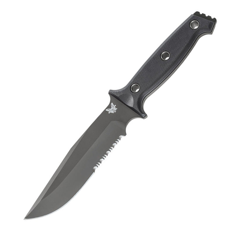 Benchmade 119SBK Sibert Arvensis, Black Serrated Edge - Extreme Outfitters