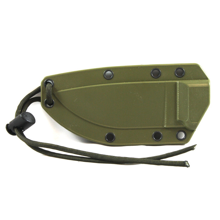 Esee-3 - Partial Serrated - Desert Tan Blade - OD Sheath with Molle - Extreme Outfitters