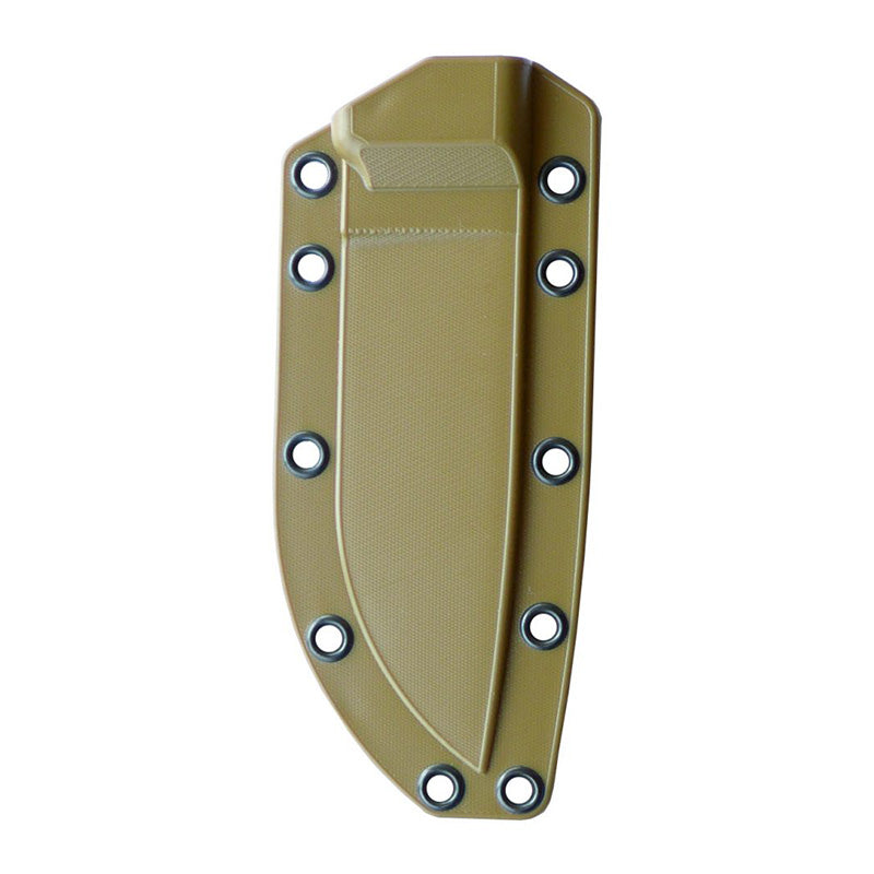 Esee-4 - Plain Edge- Black Blade - Coyote Sheath with Molle - Extreme Outfitters
