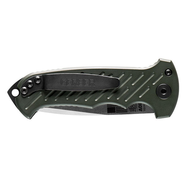 O6 Auto - 10th Anniversary, Drop Point, Plain Edge Gerber