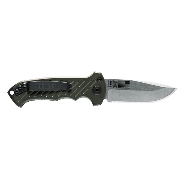 O6 Auto - 10th Anniversary, Drop Point, Plain Edge Gerber