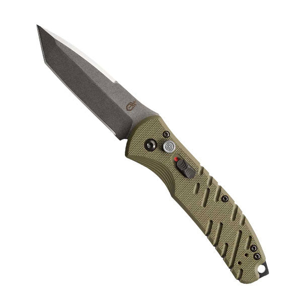 Propel Auto - OD Green, Stonewash, Plain Edge Gerber