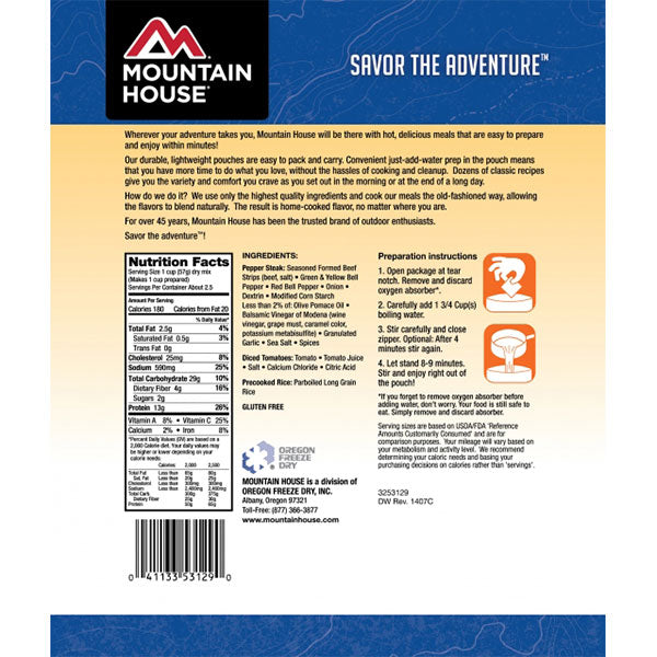 Italian Style Pepper Steak - Extreme Outfitters