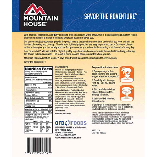 Chicken & Dumplings Mountain House