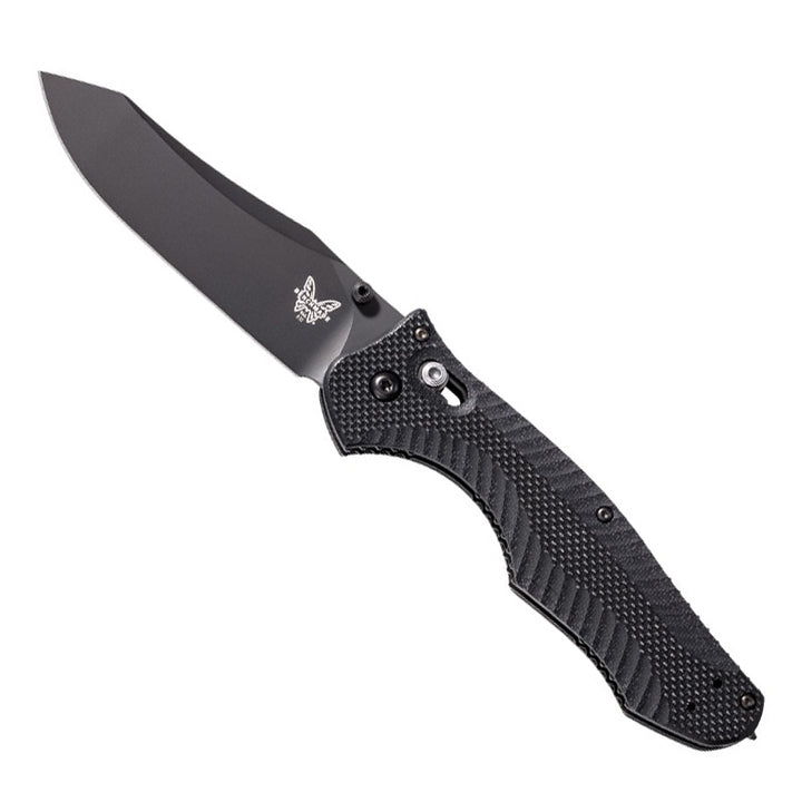 Benchmade 810BK Contiego Axis, Black Plain Edge, Black Handle - Extreme Outfitters