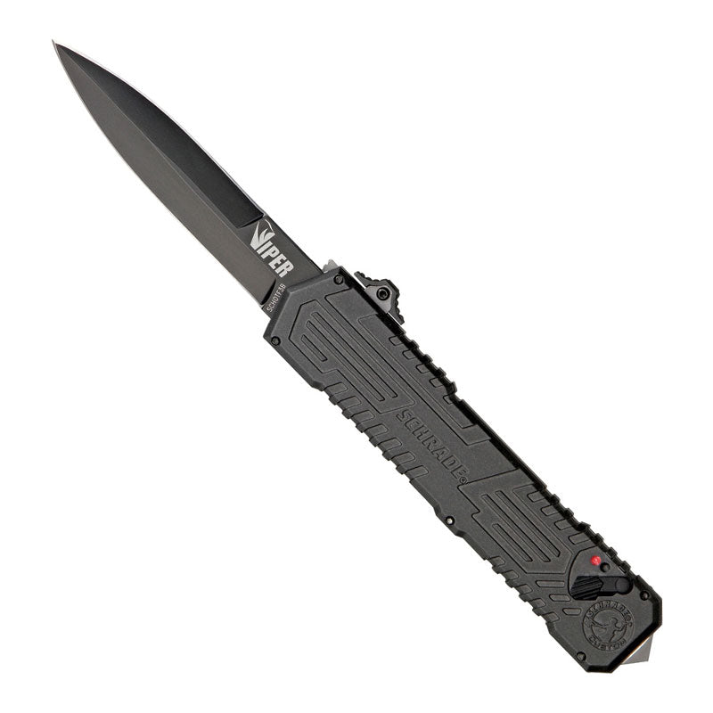 Viper Out The Front A/O - Double Edge Dagger Titanium Nitride Finish Blade Schrade
