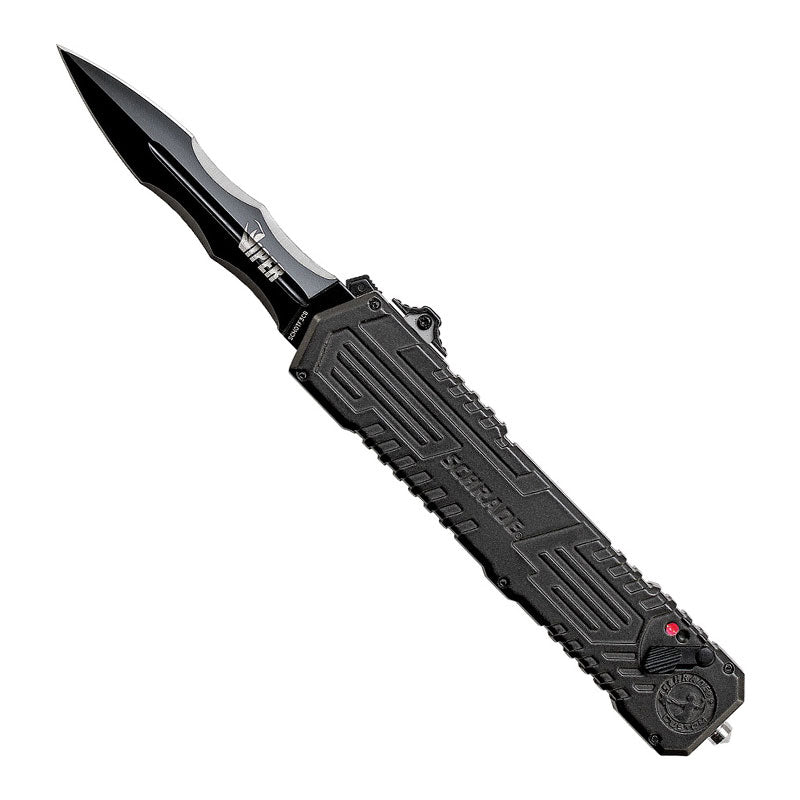Viper 3rd Gen OTF Assist - Double Edge Dagger Black Titanium Nitride Finish - Extreme Outfitters