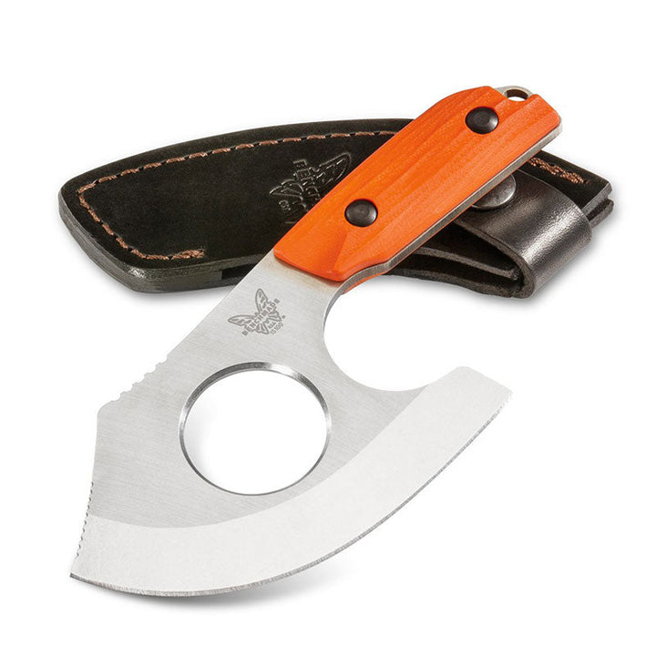 Benchmade 15100-1 Nestucca Cleaver, Satin Finish, Orange G10 Handle Benchmade