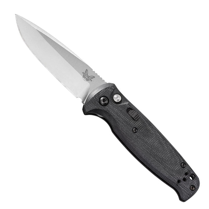 Benchmade 4300 CLA Auto, Satin Finish Plain Edge Black G10 Handle - Extreme Outfitters