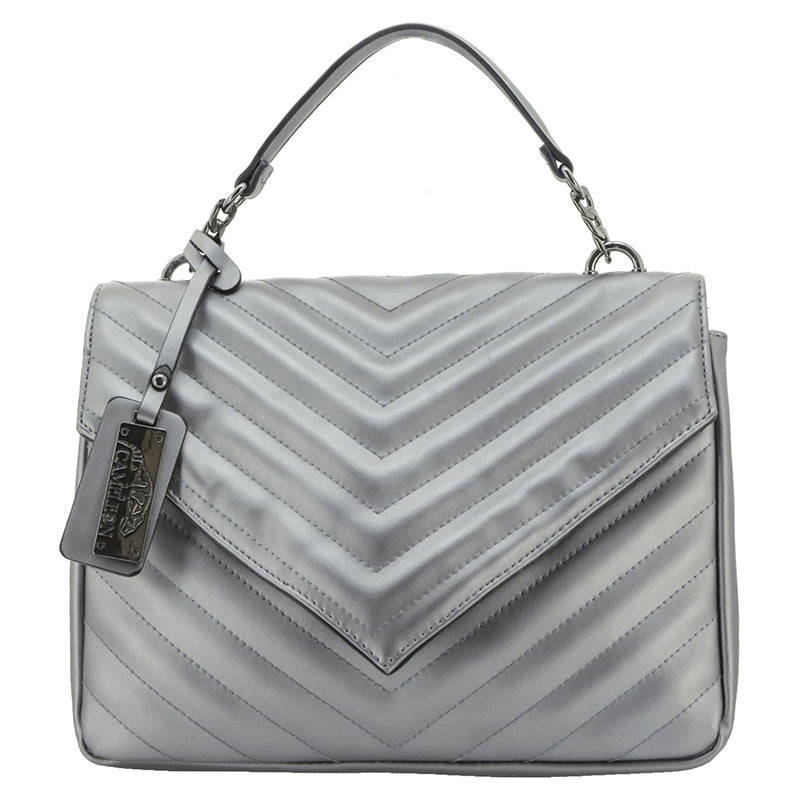 Aria Handbag - Silver - Extreme Outfitters