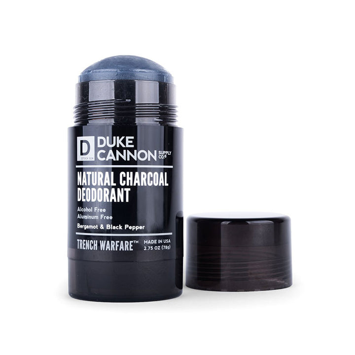 Duke Cannon Trench Warefare Natural Charcoal Deodorant (Bergamot & Black Pepper) - Extreme Outfitters