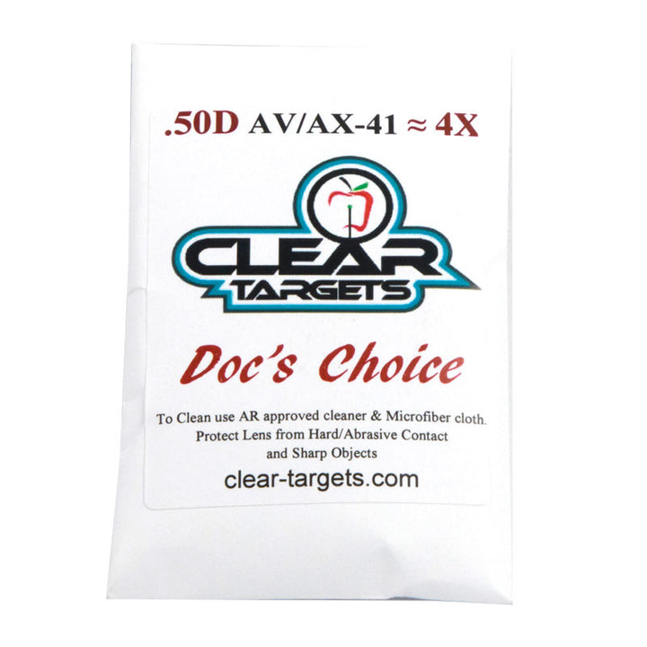 Axcel AV41 Clear Target Doc's Choice Lens - 4X - Extreme Outfitters