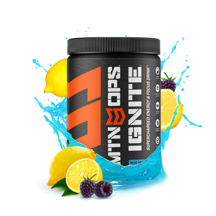 Ignite - Super Charged Energy & Focus - Blue Raspberry Lemonade MTN Ops