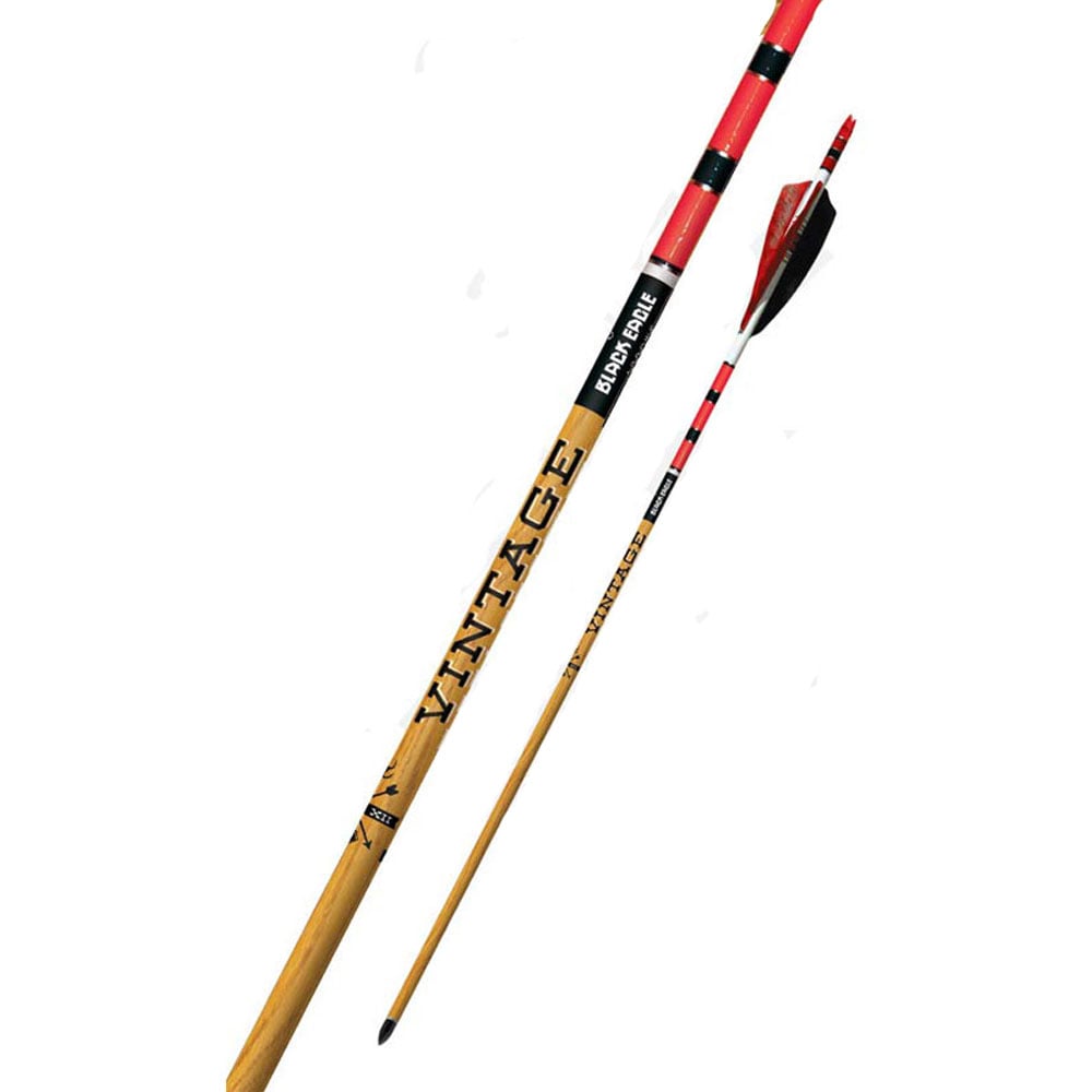 Black Eagle Vintage Traditional Crested Fletched Arrows
