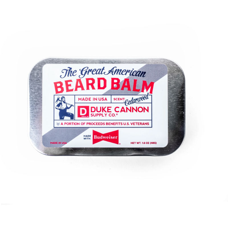 Duke Cannon Great American Beard Balm - Made with Budweiser Duke Cannon