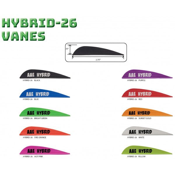 AAE Hybrid 26 Vanes - 40 Pack - Extreme Outfitters
